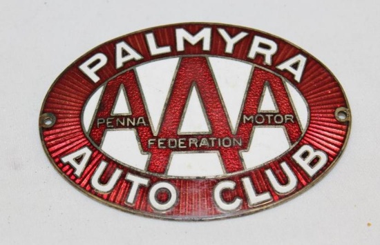 Palmyra AAA Auto Club PA Motor Federation Emblem Badge