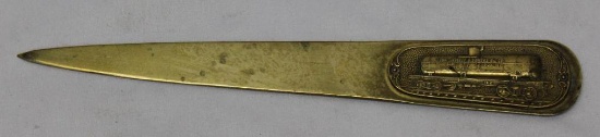 Jewett & Sowers Oil Company Brass Advertising Letter Opener