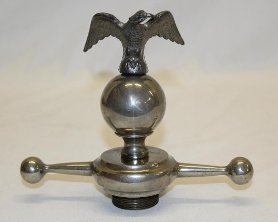 Eagle on Globe Radiator Mascot Hood Ornament