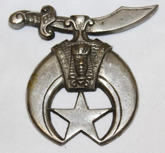 Shriner Masonic Automobile Emblem Badge