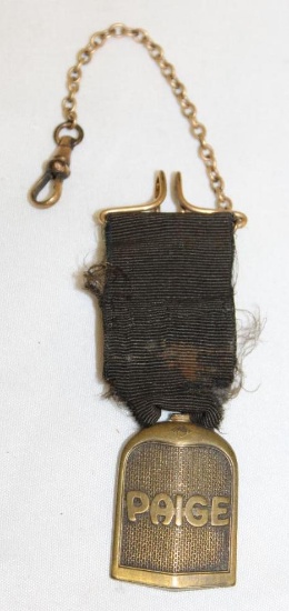Paige Motor Car Co Watch Fob