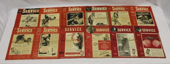 12 Issues of Automotive Service Magazine: 1939-1941