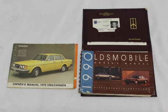 1979 Volvo & 1990 Oldsmobile Owners Manuals