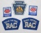AAA, Rac, and PA Turnpike Group of 5 Advertising Patches