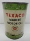 Texaco Marine Motor Oil Quart Can