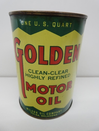 Golden Motor Oil Quart Can