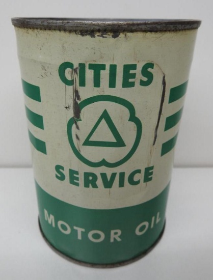 Cities Service Motor Oil Quart Can