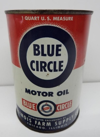 Blue Circle Motor Oil Quart Can