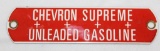 Porcelain Chevron Supreme Identification Sign Tags