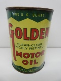 Golden Motor Oil Quart Can