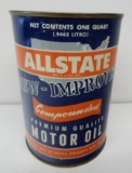 All State New-Improved Motor Oil Quart Can