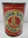 Golden Eagle Motor Oil Quart Can