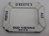 O'Keefe's Old Vienna Beer Porcelain Advertising Ashtray