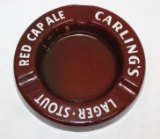 Carling's Red Cap Ale Beer Porcelain Advertising Ashtray