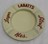Labatt's Lager Beer Porcelain Advertising Ashtray