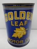 Golden Leaf Motor Oil Quart Can