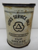 Cities Service Oils Cup Grease 1# Can