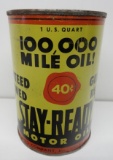 Stay-Ready Motor Oil Quart Can