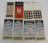 Group of 8 Mobil Gas Station Advertising Roadmaps