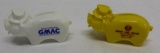 Shell and GMAC Figural Advertising Coinbanks