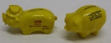 Amalie and Esso Figural Gas Station Advertising Coinbanks