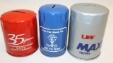 Group of 3 Automobile Filter Advertising Coinbanks