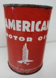 American Motor Oil Quart Can