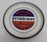 Porcelain Frontenac White Cap Beer Advertising Tray
