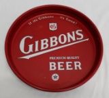 Gibbons Premium Beer Advertising Tray