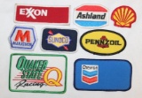 Group of 8 Gas and Oil Related Advertising Patches
