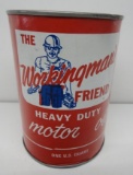Workingman's Friend Heavy Duty Motor Oil Quart Can (Composite)