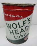 Wolf's Head Lube 5# Grease Can