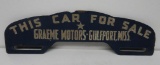 Graeme Motors Gulport, MS License Plate Topper