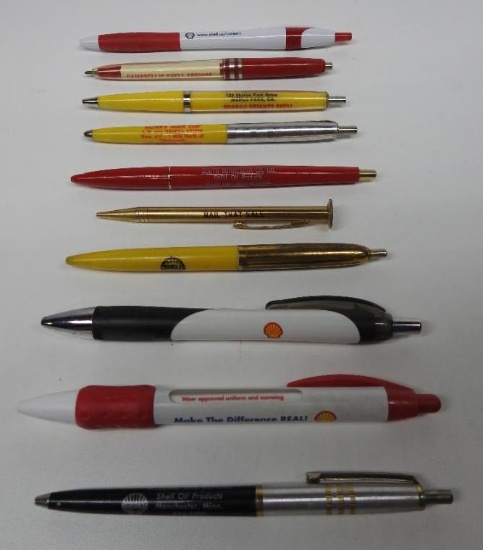 Group of Ten Shell Ink Pens