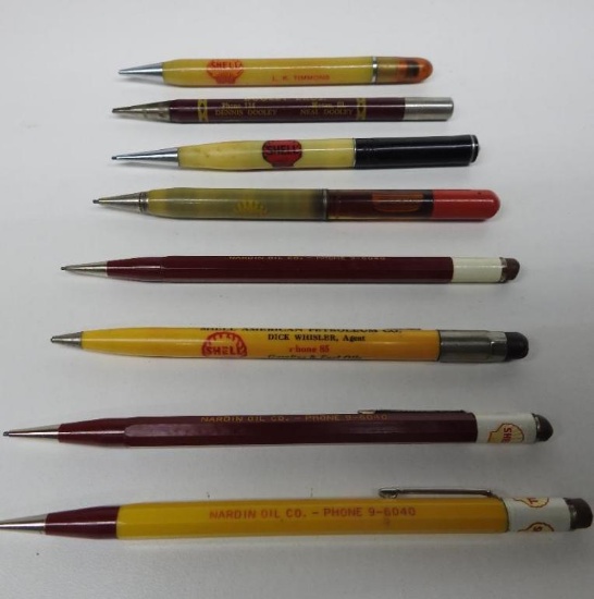 Group of Eight Shell Pencils