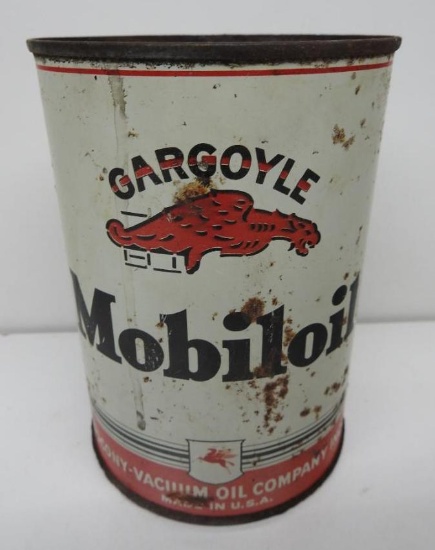 Mobiloil Gargoyle Quart Oil Can