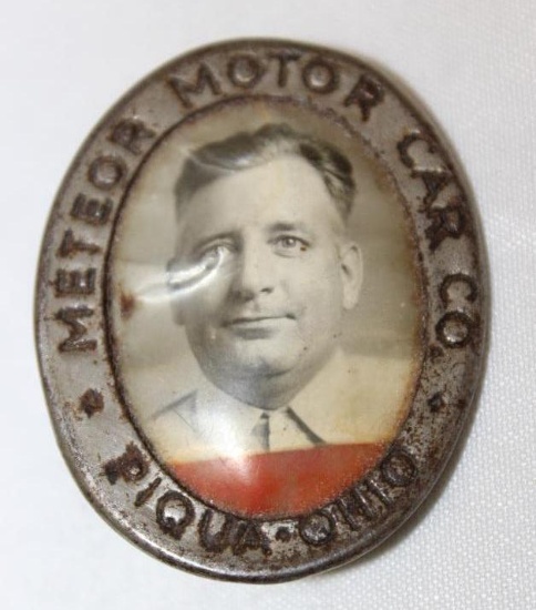 Meteor Motor Car Co of Piqua OH Employee Badge