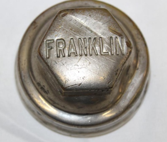 Franklin Motor Car Co Brass Threaded Hubcap