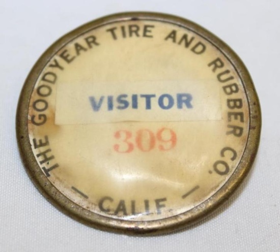 Goodyear Tire and Rubber Company Visitor Employee Badge