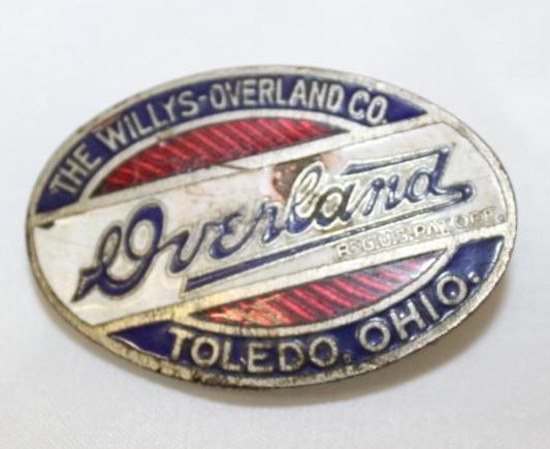 Willys Overland Motor Car Co Radiator Emblem Badge