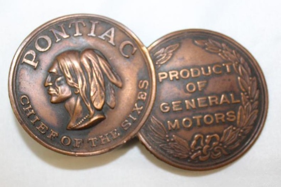 Pontiac General Motors Radiator Emblem Badge