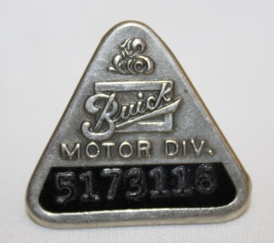 Buick Motor Car Co Employee Pin Badge