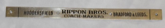 Rippon Bros Coachbuilder Sill Plate Emblem