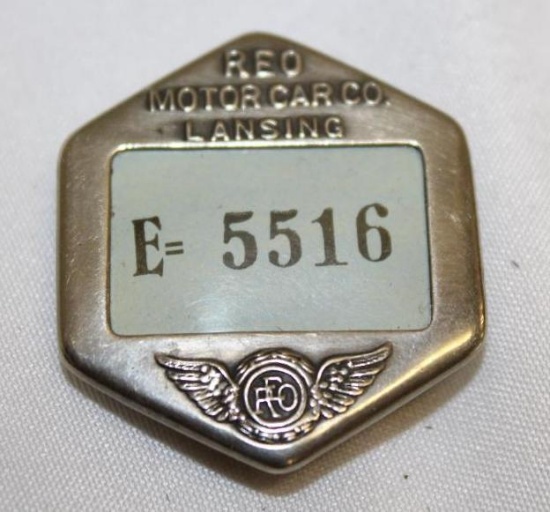 Reo Motor Car Co Lansing MI Employee Pin Badge