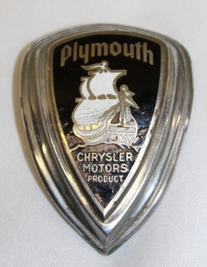 Chrysler Plymouth Motor Car Co Radiator Emblem Badge