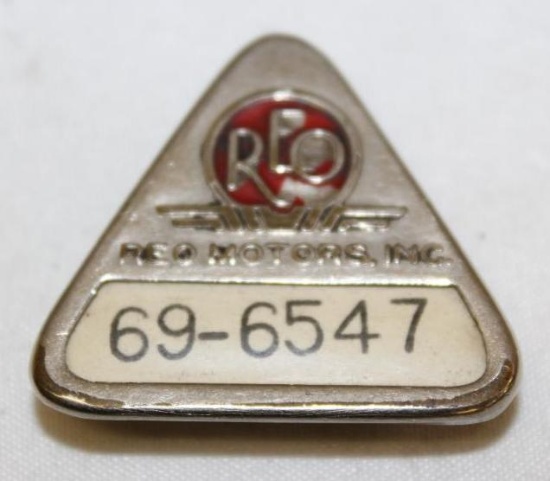 Reo Motor Car Co Employee Pin Badge