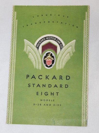 1930-1931 Packard 8-26 & 8-33 Sales Brochure Booklet