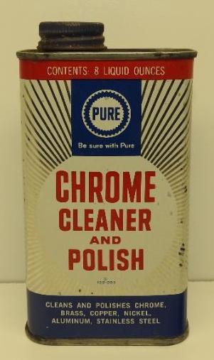Pure Chrome Cleaner and Polish Can