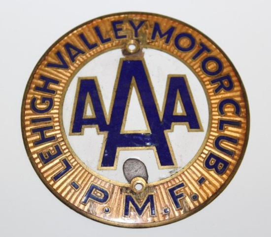Lehigh Valley PA AAA Motor Club Emblem Badge