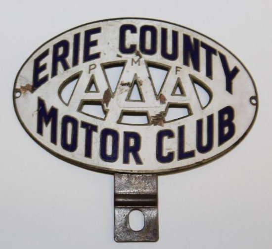 Erie County PA AAA Motor Club Emblem Badge Topper